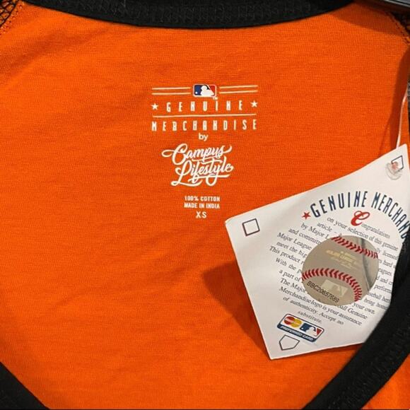 Campus‎ Lifestyle Baltimore Orioles 3/4 Sleeve Women’s Sz XS NWT - Picture 4 of 4